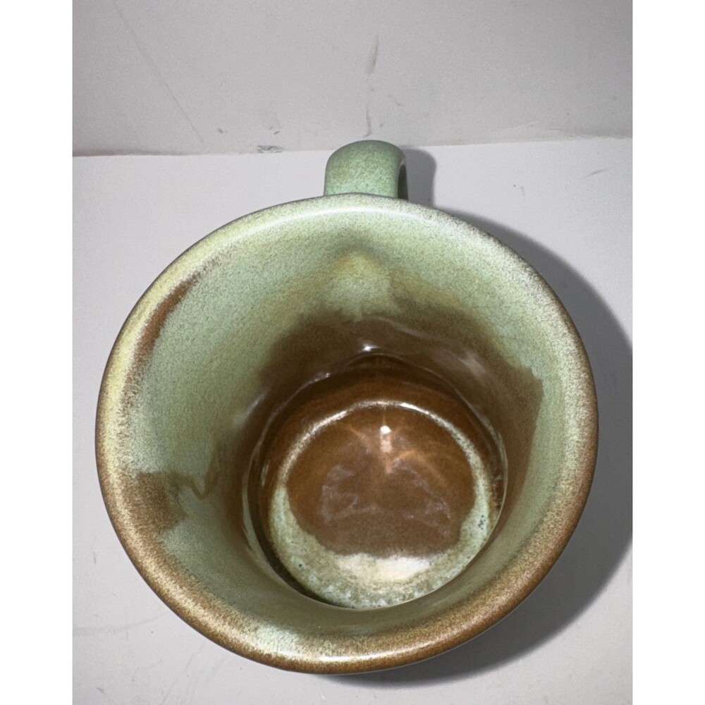 Frankoma Double Trigger Finger Blue Gray Coffee Mug Pottery C9 - Picture 7 of 8
